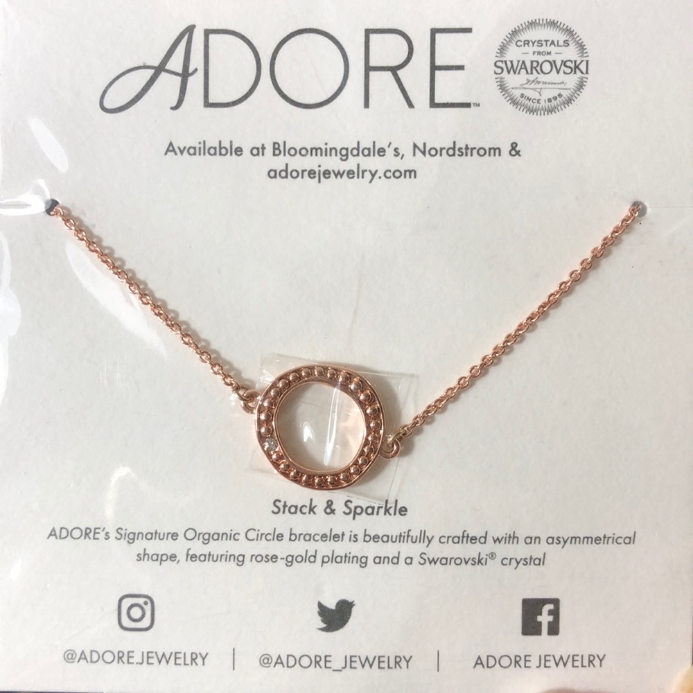 Adore Rose Gold Bracelet with Swarovski Crystal